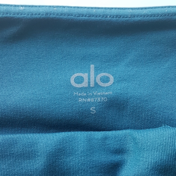 Alo yoga mid rise teal leggings size S - Picture 3 of 3